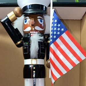African American USMC Nutcracker NWOT